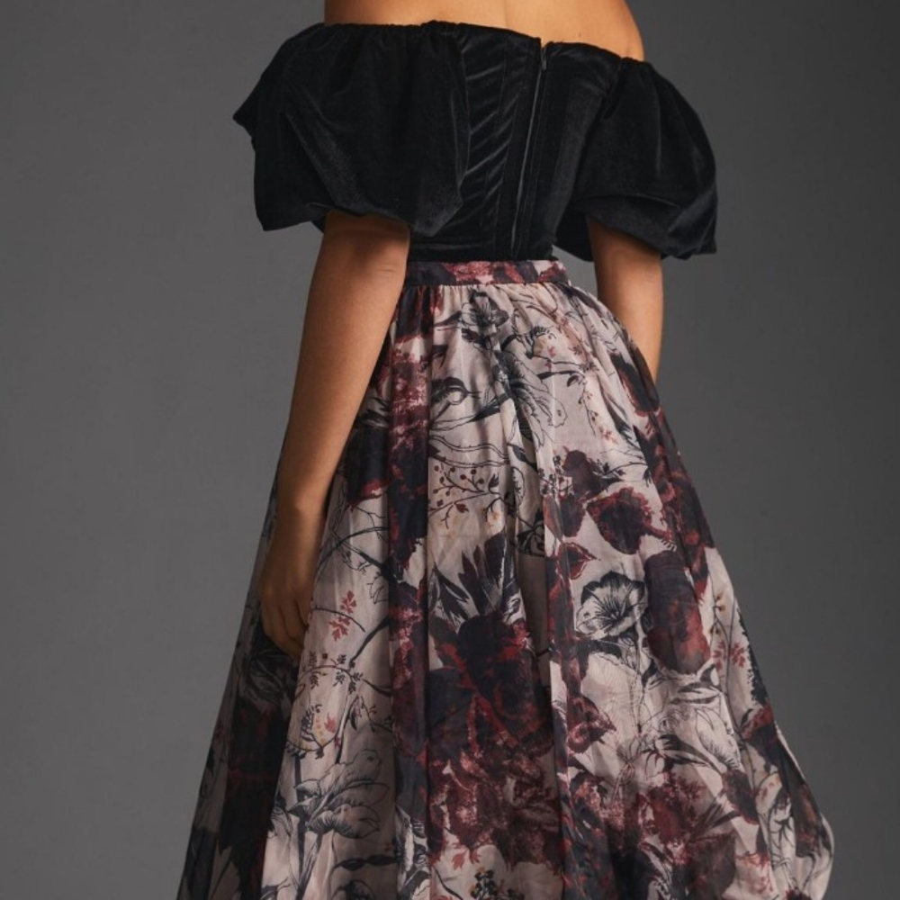 Anthropologie Organza Bubble skirt